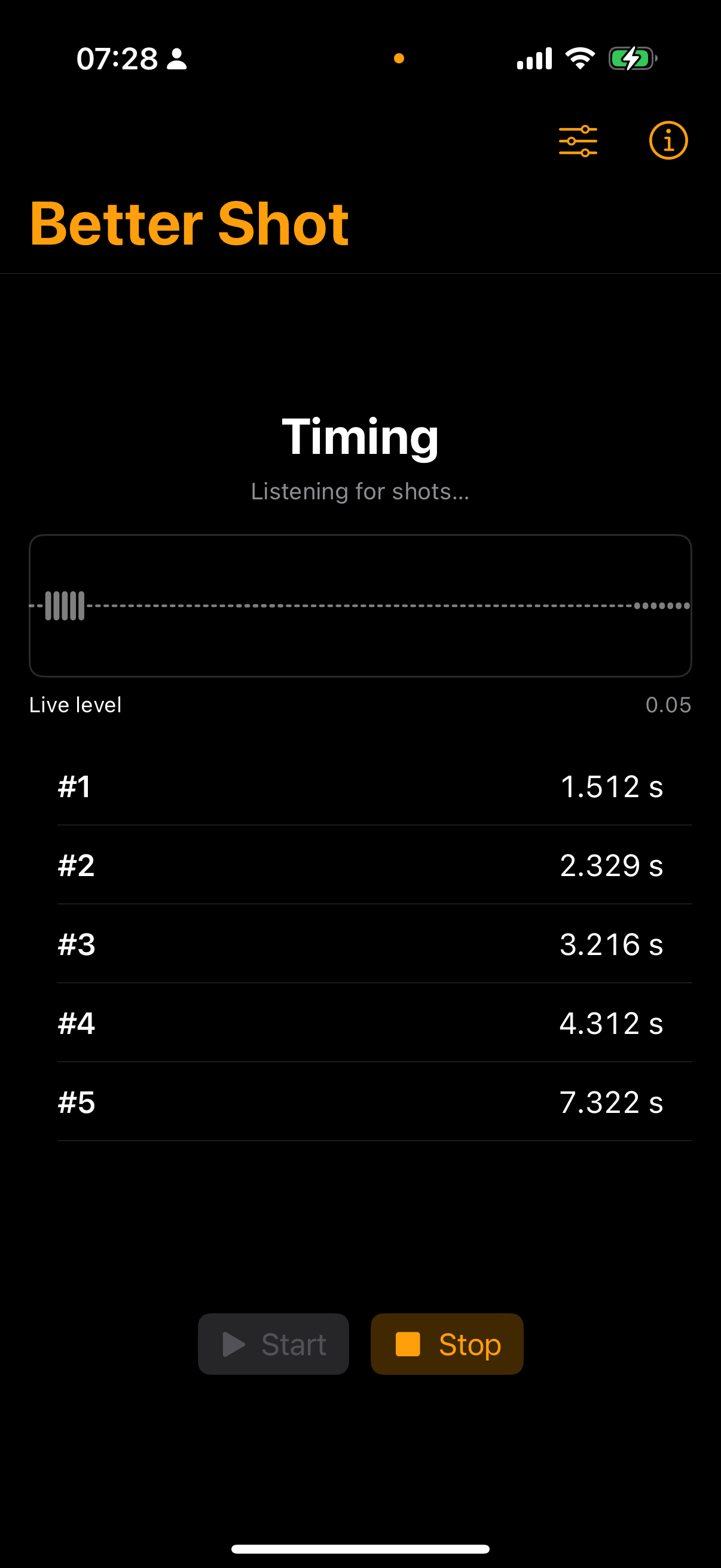 BetterShot app screenshot